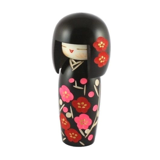 Kokeshi Doll - Flowers Decoration