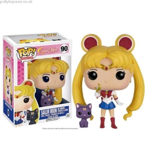 POP! Vinyl: Sailor Moon: Sailor Moon with Stick & Luna (Exc) 10cm