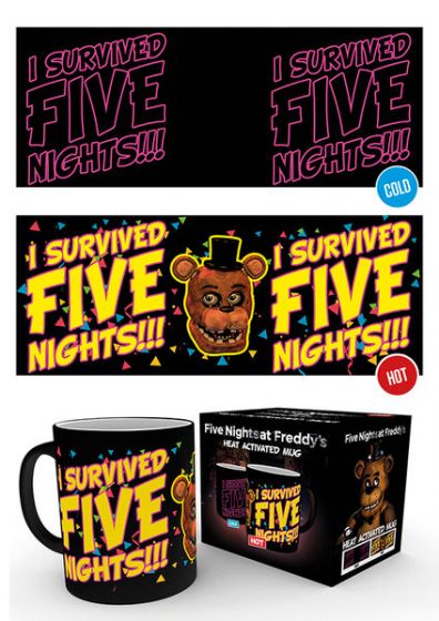 Five Nights at Freddy's - Mug 300 ml / 10 oz - Heat Mugs I Survived