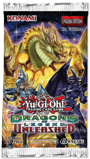 Yu-Gi-Oh! TCG - Dragons of Legend Unleashed - 5 Cards Booster Pack